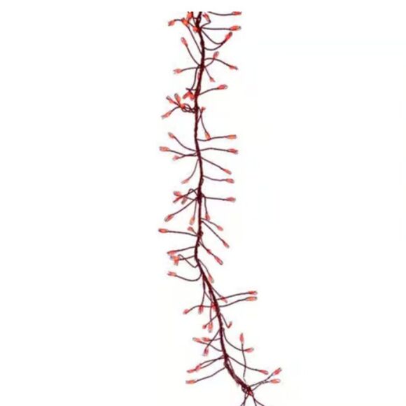 Celebrations Platinum LED Big Seed Cluster RED ONLY 250ct Lights 10ft NWT - Picture 7 of 8